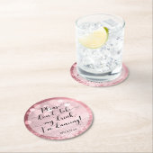 私の飲み物を飲まないで下さい、私は踊り結婚- ラウンドペーパーコースター (インサイチュ)