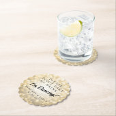 "私の飲み物"の結婚披露宴の金ゴールド取らないで下さい ペーパーコースター (インサイチュ)