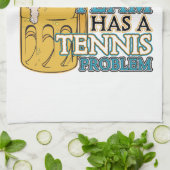 私の飲むチームにテニス問題があります キッチンタオル (折り畳み)
