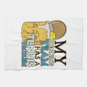 私の飲むチームにテニス問題があります キッチンタオル (横)