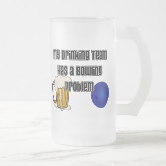 私の飲むチームにボーリング問題があります フロストグラスビールジョッキ