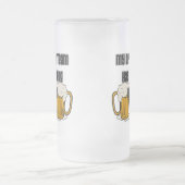 私の飲むチームにボーリング問題があります フロストグラスビールジョッキ (中央)