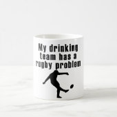 私の飲むチームにラグビー問題があります コーヒーマグカップ (中央)
