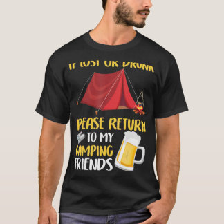 私の飲キャンピングフレンズカンピンに戻って下さい Tシャツ