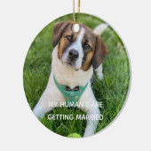 私の飼い主が結婚する　婚約写真 セラミックオーナメント (左)