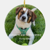 私の飼い主が結婚する　婚約写真 セラミックオーナメント (裏面)