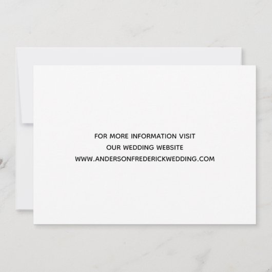 私の飼い主たちは結婚するよ 犬の写真 保存してね セーブザデート (裏面)