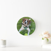 私の飼い主たちは結婚する エンゲージメント フォト R ラウンド壁時計 (ホーム)