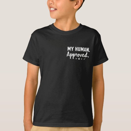 私の飼い主は承認済み Tシャツ (正面)