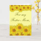 私の養育関係のお母さんのため、 カード (黄色い花)