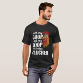 私の養鶏場じゃない 私の卵じゃない ニワトリ農家の名言 Tシャツ (正面フル)