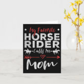 私の馬お気に入りの乗り手は私をママ馬の背を呼ぶ カード (黄色い花)