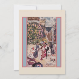 私の馬のルノアールスタイル サンキューカード