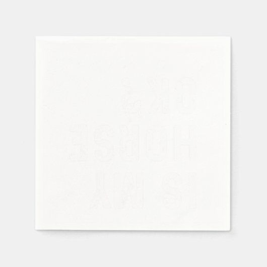 私の馬のOk馬蹄馬馬競馬馬 スタンダードカクテルナプキン (正面)