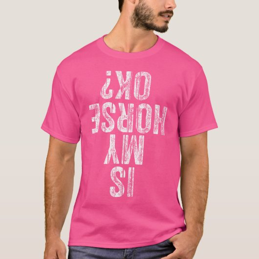 私の馬はOk乗馬の馬乗り馬愛好家 Tシャツ (正面)