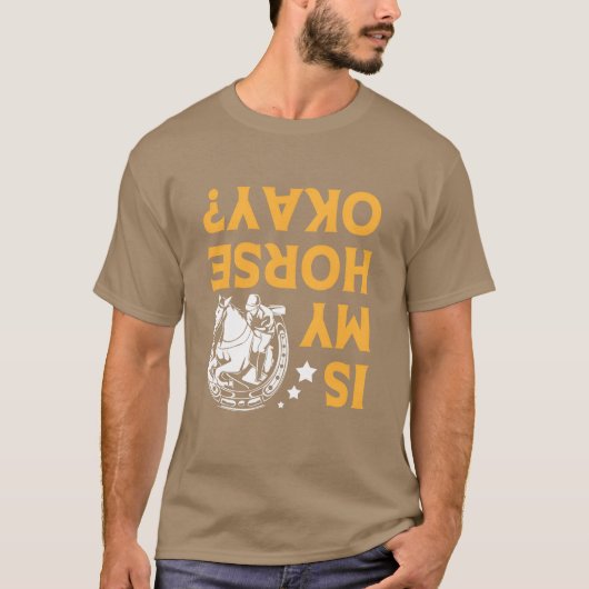 私の馬はUpside Horse Racing gの騎手OK Tシャツ (正面)