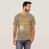 私の馬はUpside Horse Racing gの騎手OK Tシャツ (正面フル)