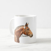 私の馬を愛して下さい コーヒーマグカップ (正面左)