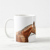 私の馬を愛して下さい コーヒーマグカップ (左)