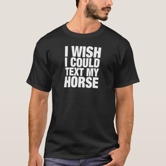 私の馬を文字できる Tシャツ (正面)