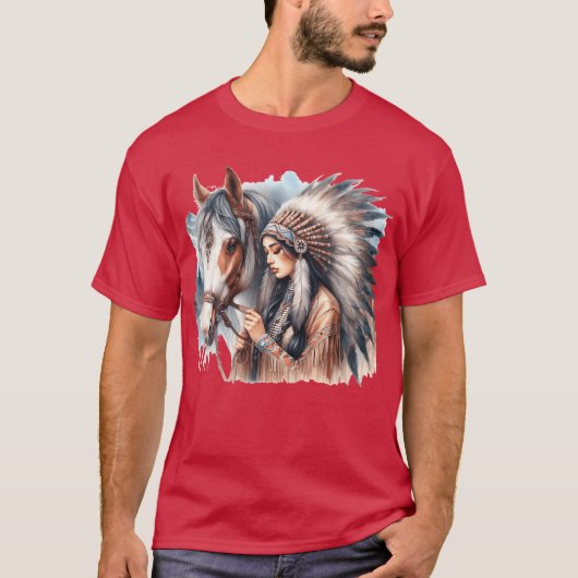 私の馬友達の女の子 Tシャツ (正面)