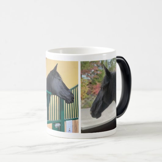 "私の馬恋しく思"パーソナライズドマグカップと写真 モーフィングマグカップ (正面右)