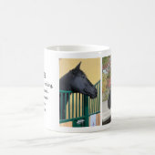 "私の馬恋しく思"パーソナライズドマグカップと写真 モーフィングマグカップ (中央)