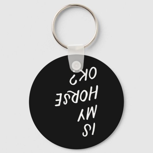 私の馬Okホーセック乗馬おもしろい馬乗馬値リスト キーホルダー (正面)