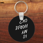 私の馬Okホーセック乗馬おもしろい馬乗馬値リスト キーホルダー (正面)