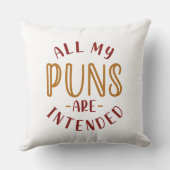 私の駄洒落は全て予定されている クッション (裏面)