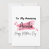 私の驚くべき叔母たちに幸せな母の日に カード (正面)
