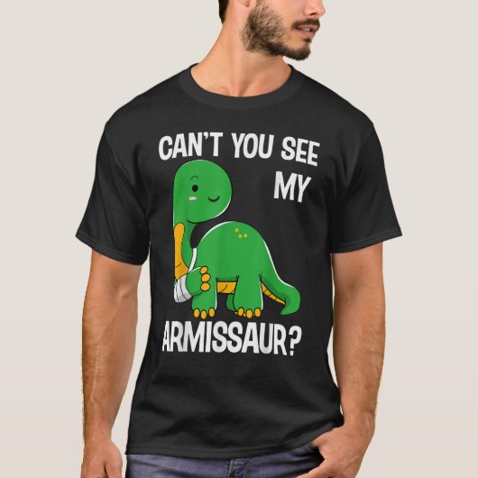 私の骨折した骨が恐竜に見えない Tシャツ (正面)