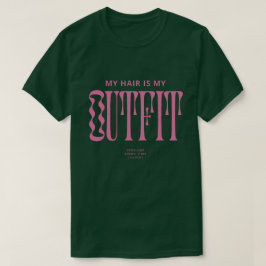 「私の髪は私のファッション」ヘア・ラブ・グラフィックTシャツ Tシャツ