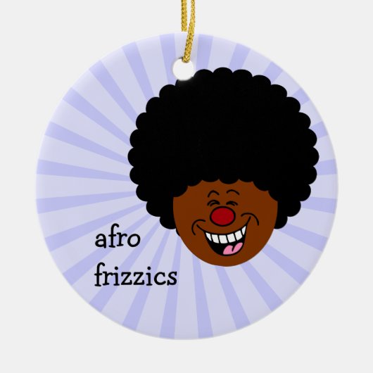 私の髪は重力と天体物理学の法則に従わない セラミックオーナメント (正面)