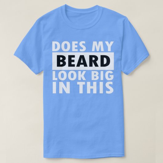 私の髭は大きく見える Tシャツ (デザイン正面)