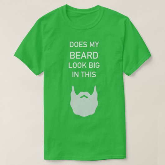 私の髭は大きなクラシックTシャツに見える Tシャツ (デザイン正面)
