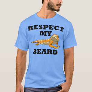 私の髭を尊重する可愛い皮肉な髭ドラゴン Tシャツ