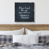 私の魂が名前で愛しているものを見つけた キャンバスプリント (インサイチュ (寝室))