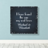 私の魂が名前で愛しているものを見つけた キャンバスプリント (インサイチュ (ウッドフロア))