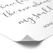 私の魂が愛しているのが見つかった白い花 ポスター (角)