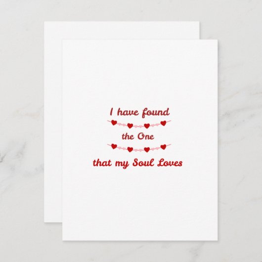 私の魂が愛しているものを見つけた シーズンカード (正面/裏面)