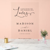 私の魂が愛する人を見つけた！スクリプト、 アクリルサイン (ウェディング)