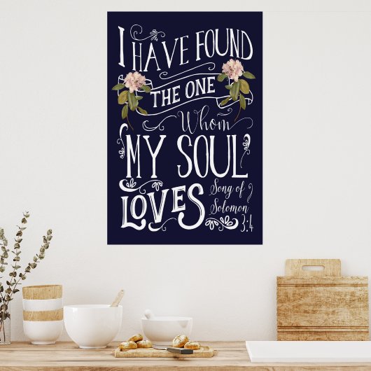 私の魂が看板芸術を愛する人を見つけた ポスター (キッチン)