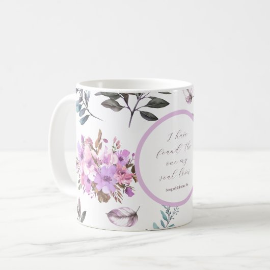 私の魂が聖書を愛しているのを見つけた コーヒーマグカップ (正面左)