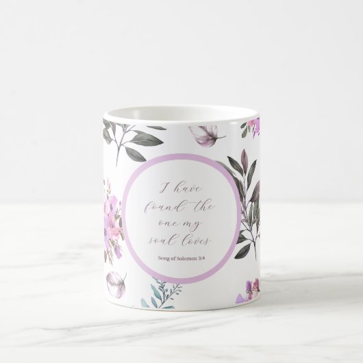 私の魂が聖書を愛しているのを見つけた コーヒーマグカップ (中央)