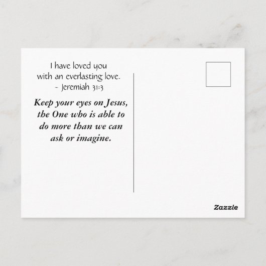 私の魂と良い冬の水の色の鹿 ポストカード (裏面)