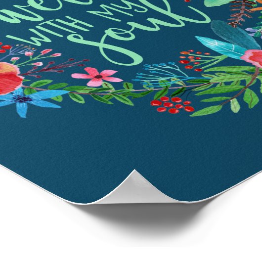 私の魂と賛美歌と引用文は良感動的い ポスター (角)