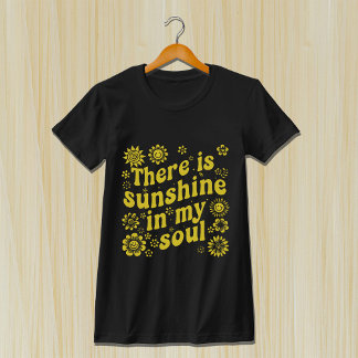 私の魂には太陽の光 - ポジティブなレトロな雰囲気 Tシャツ