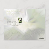 『私の魂によって』 ポストカード (裏面)