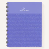 私の魂に説得力を持パーソナライズされたつ ノートブック (正面)